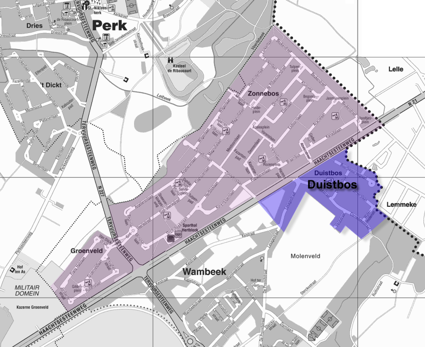 1 van de 4 wijken van BIN Bos: Duistbos